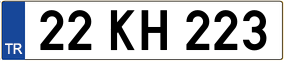 Trailer License Plate